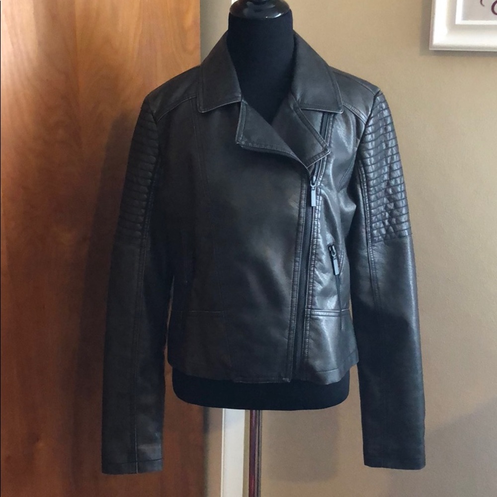 Moto Inspired Faux Leather Jacket